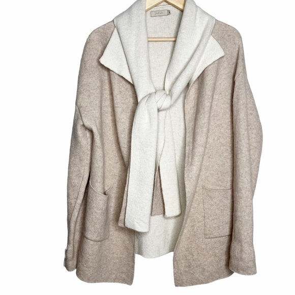 A.IDA Wool Blend thick longline Cardigan Sz M - Picture 2 of 10